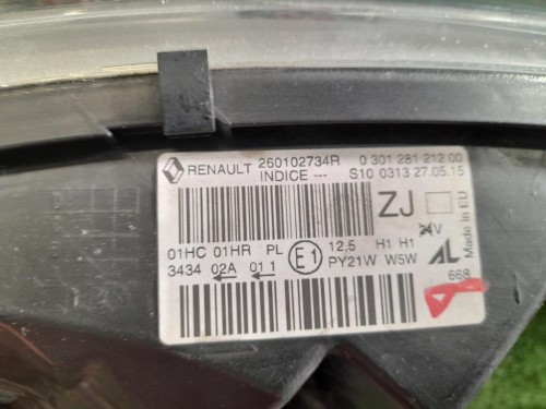 Proiettore ANT DX 260102734R Renault Captur I 2013