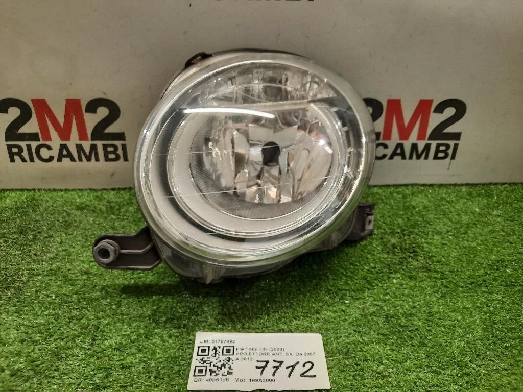 Proiettore ANT SX 51787492 Fiat 500 II 2008