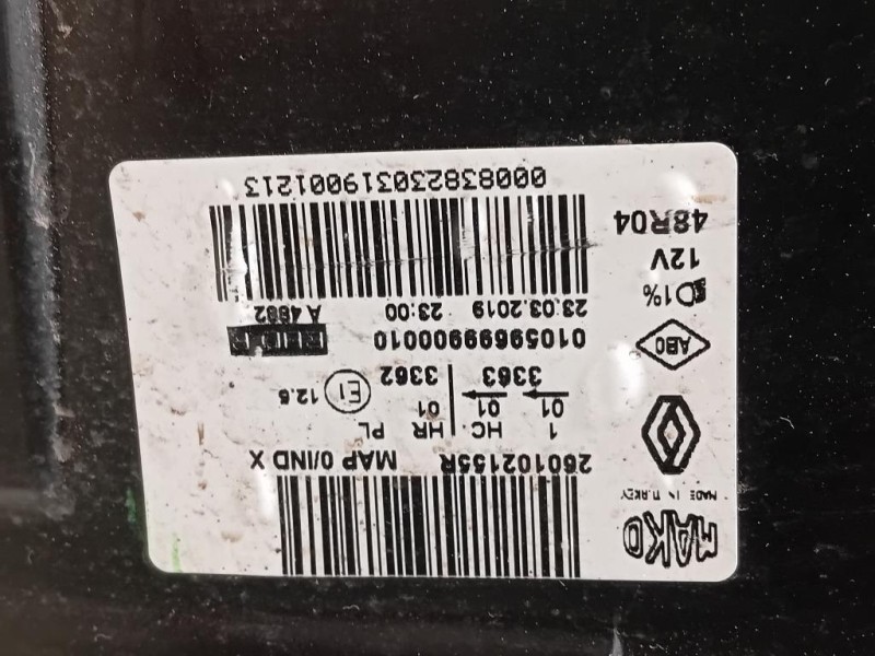 Proiettore ANT DX 260102155R Renault CLIO IV 2016