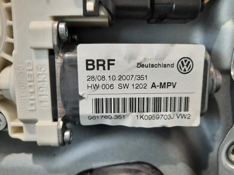 Alzacristallo Porta POST SX 1T0839461N Volkswagen Touran II 2007