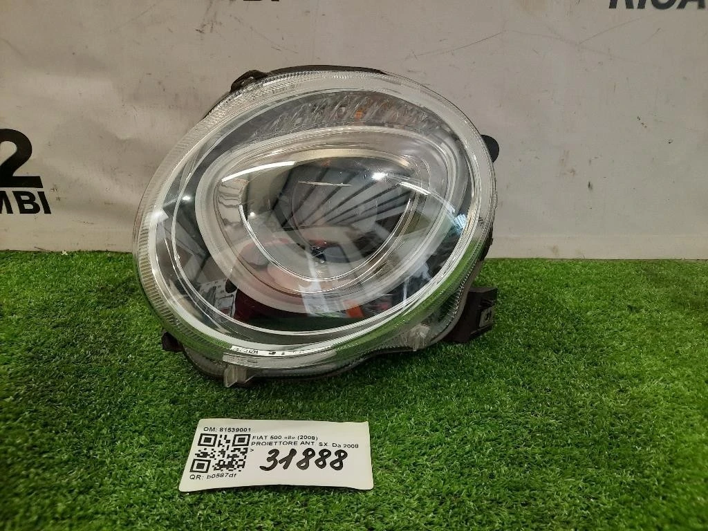Proiettore ANT SX 81539001 Fiat 500 II 2008