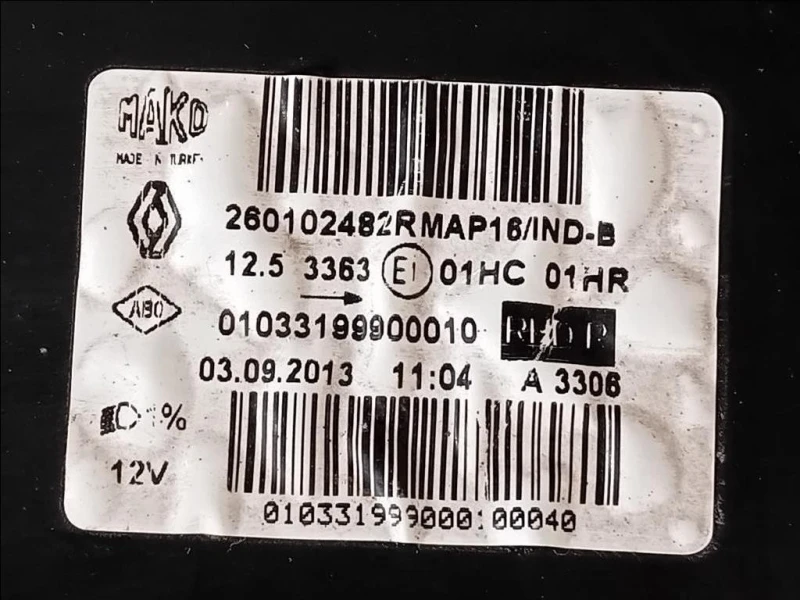 Proiettore ANT DX 260102482R Renault CLIO V 2019