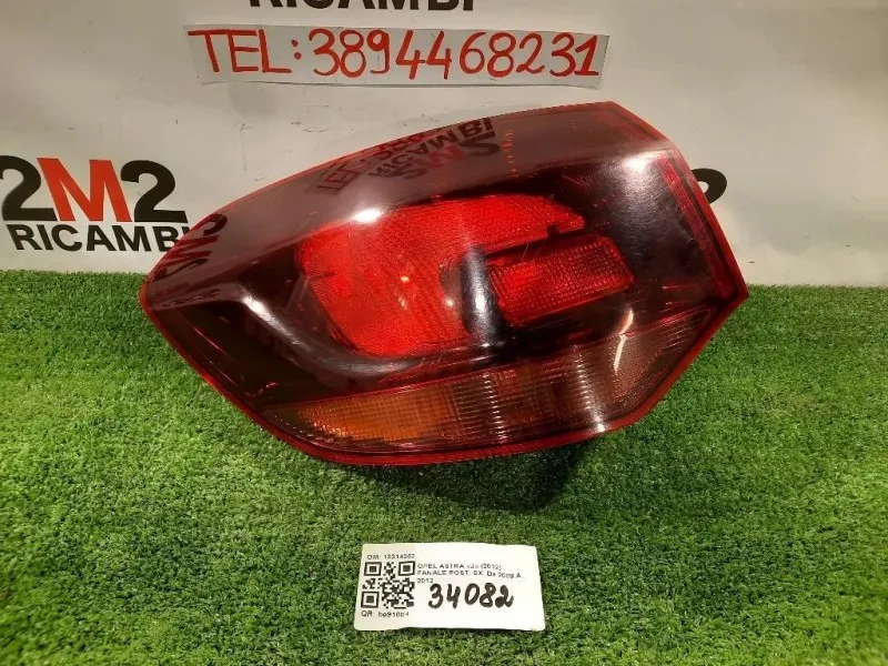 Fanale POST SX 13314052 Opel Astra J 2012