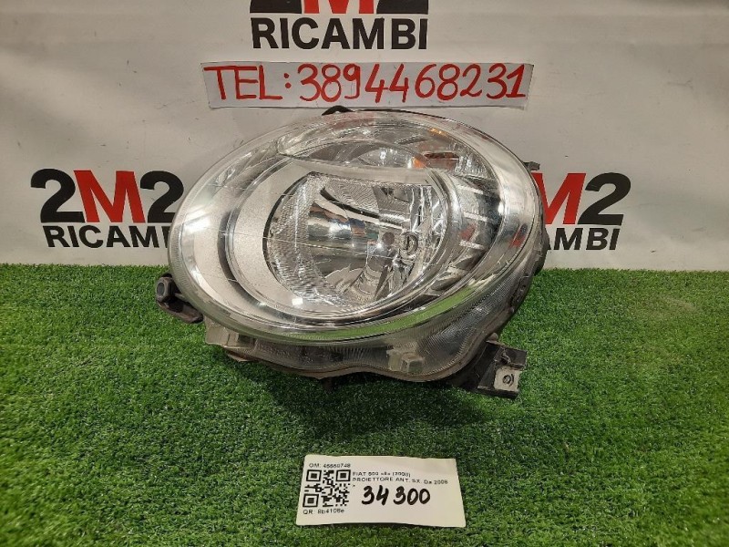 Proiettore ANT SX 45550748 Fiat 500 II 2008