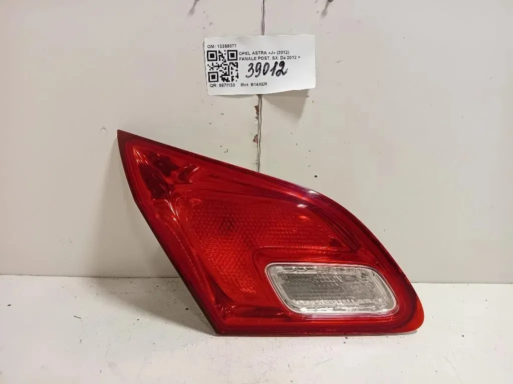 Fanale POST SX 13358077 Opel Astra J 2012