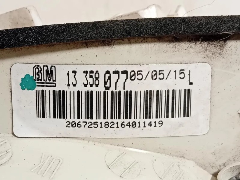 Fanale POST SX 13358077 Opel Astra J 2012