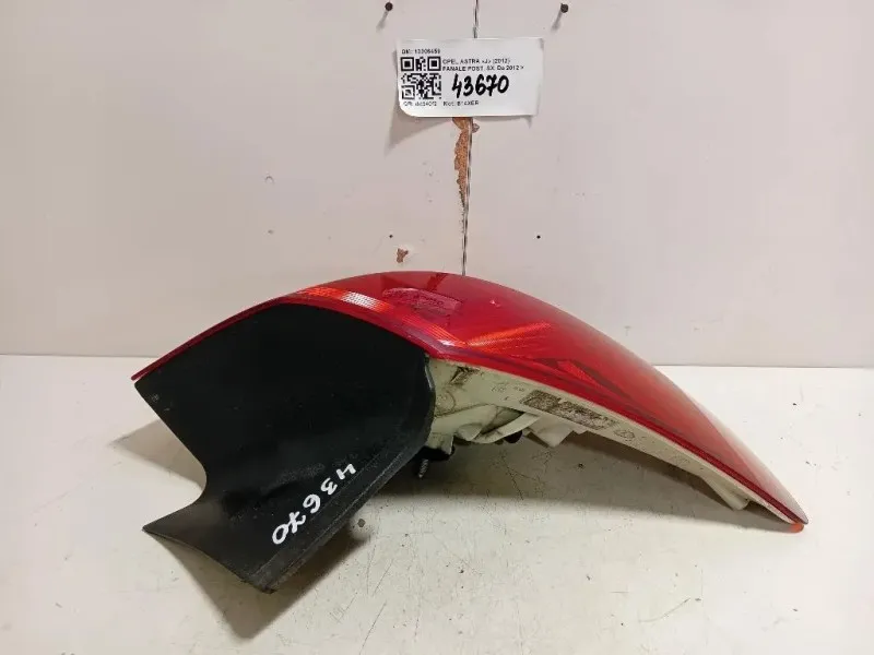 Fanale POST SX 13306459 Opel Astra J 2012
