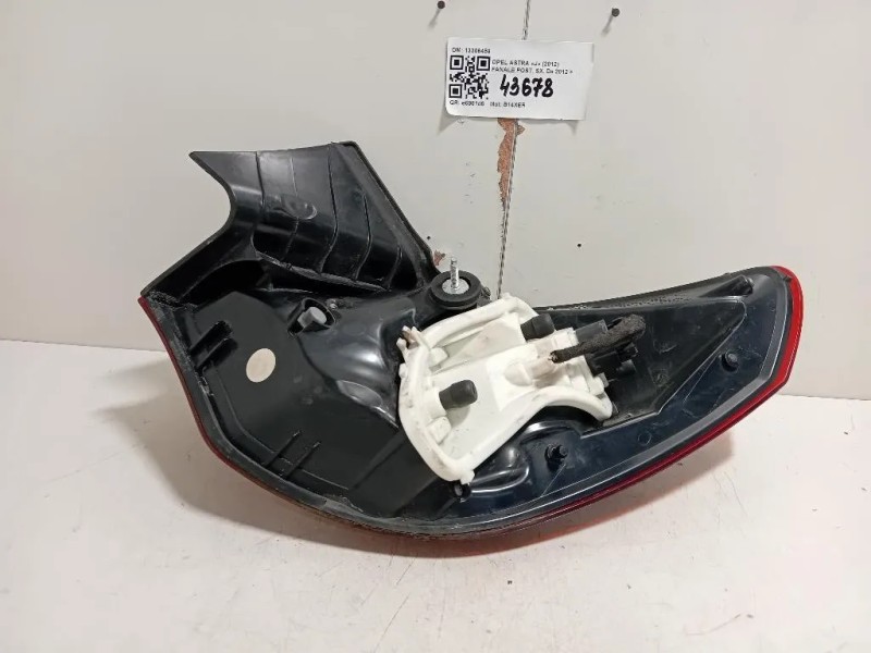 Fanale POST SX 13306459 Opel Astra J 2012