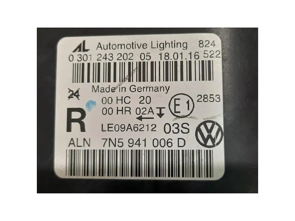 Proiettore ANT DX 7N5 941 006 D Seat Alhambra 710 2010