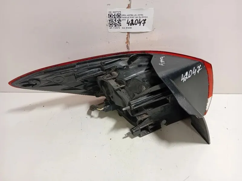Fanale POST SX 39077375 Opel Astra K 2016
