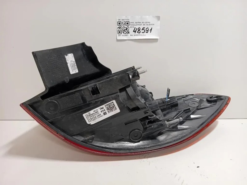Fanale POST SX 39077374 Opel Astra K 2016