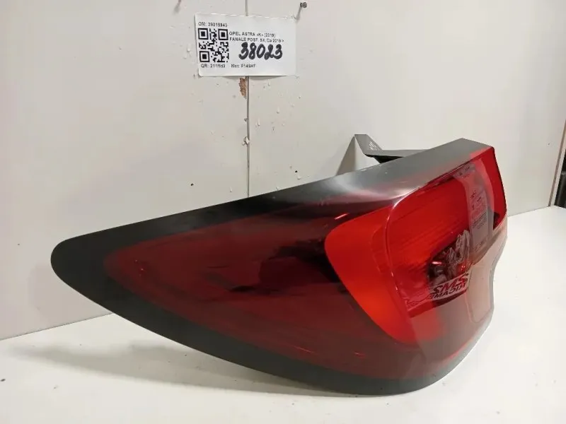 Fanale POST SX 39015943 Opel Astra K 2019