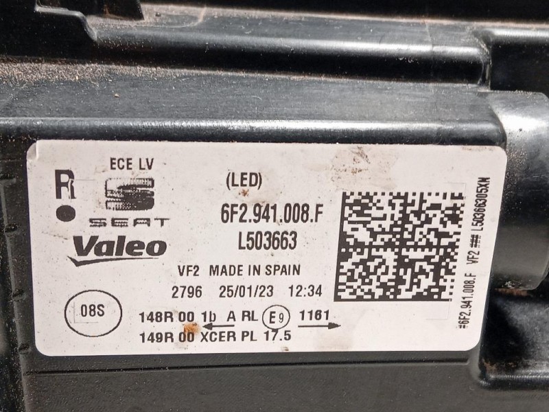 Proiettore ANT DX 6F2 941 008 F Seat Ibiza VI KJ1 2017