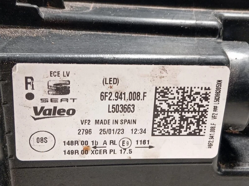 Proiettore ANT DX 6F2 941 008 F Seat Ibiza VI KJ1 2017