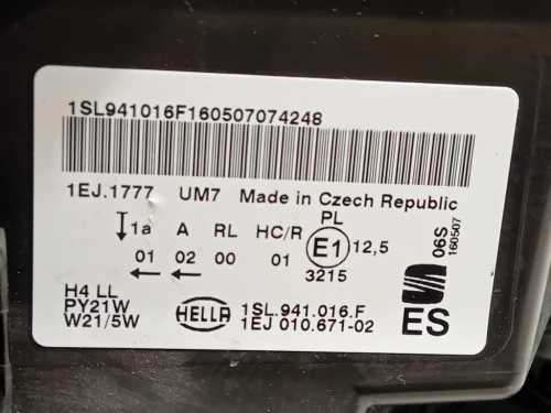 Proiettore ANT DX 1SL941016F Seat MII 2012