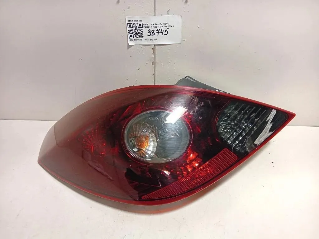 Fanale POST SX 93189399 Opel Corsa D 2010