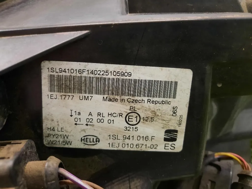 Proiettore ANT DX 1SL941016F Seat MII 2012