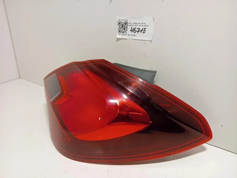 Fanale POST SX 13428448 Opel Corsa E 2014