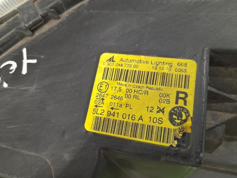 Proiettore ANT DX 5L2941016A Skoda YETI 2010