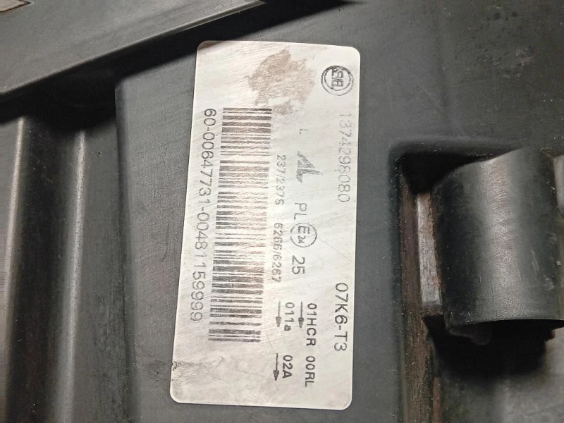 Proiettore ANT SX 1374298080 Fiat Ducato 250 2007