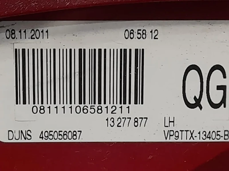 Fanale POST SX 13277877 Opel Insignia A 2013