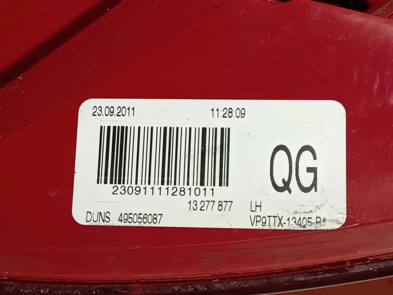 Fanale POST SX 13277877 Opel Insignia A 2013