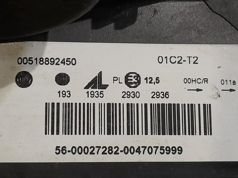 Proiettore ANT SX 00518892450 Fiat Panda II 2012