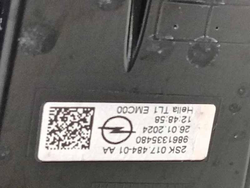 Fanale POST SX 9861335480 Opel Mokka B 2020