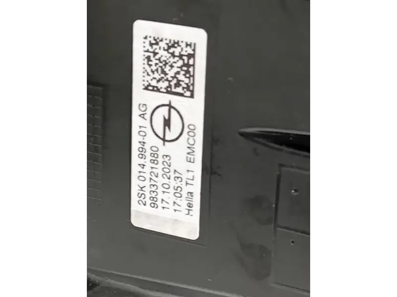 Fanale POST SX 9861335480 Opel Mokka B 2020