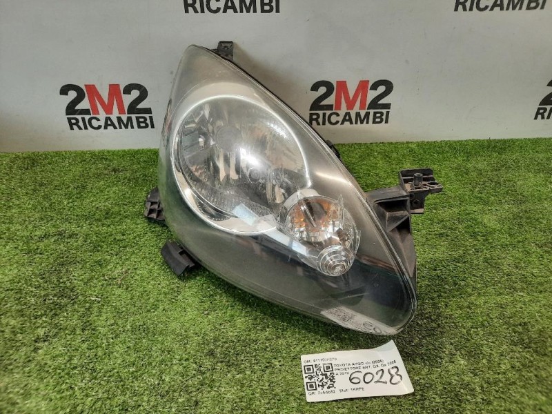 Proiettore ANT DX 811100H070 Toyota AYGO I 2005