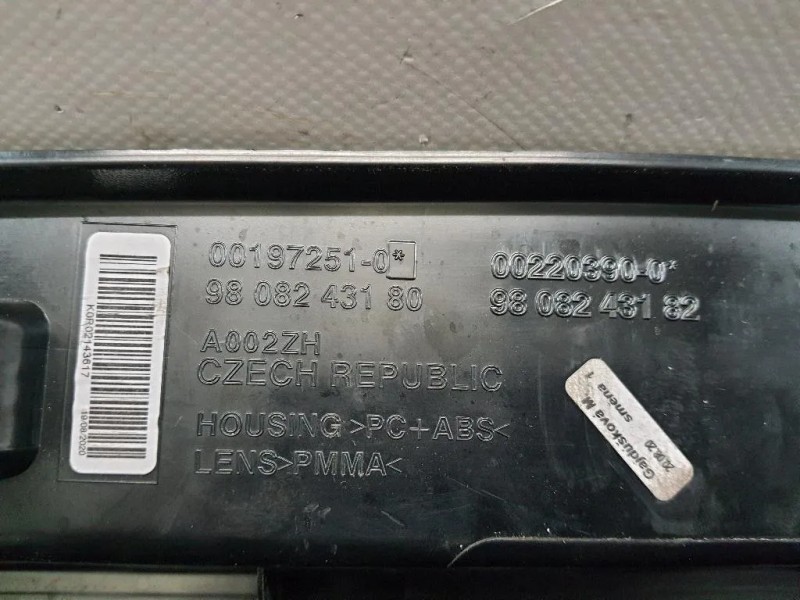 Fanale POST SX 2019 9808243180 Opel Vivaro C 2019