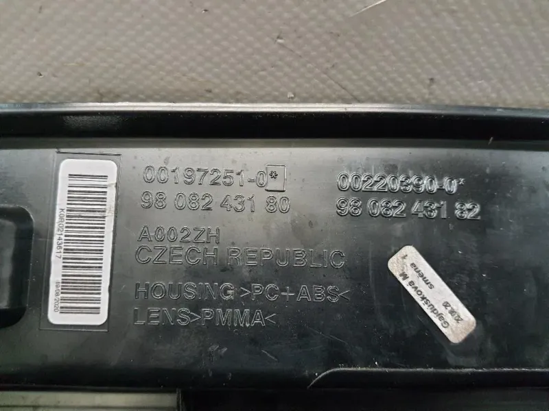 Fanale POST SX 2019 9808243180 Opel Vivaro C 2019