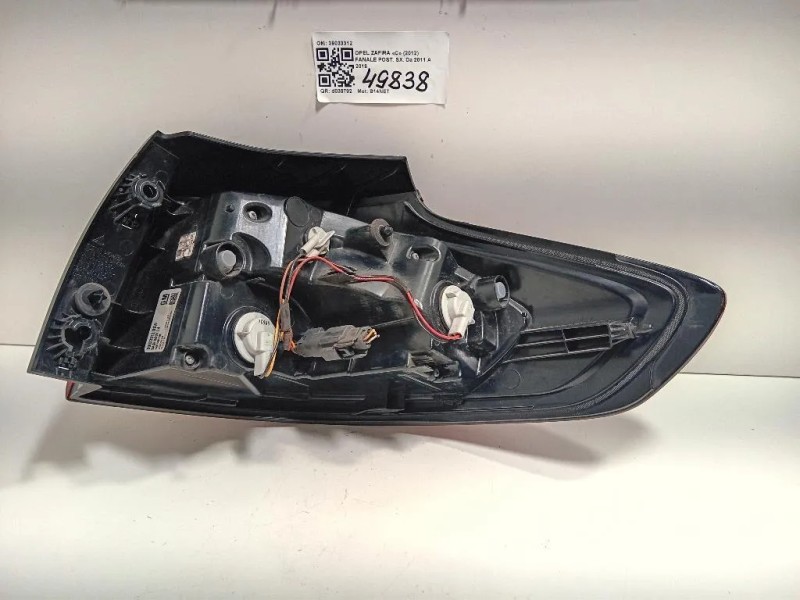 Fanale POST SX 39033312 Opel Zafira C 2012