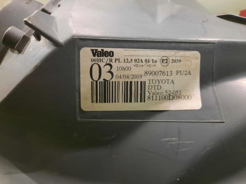 Proiettore ANT DX 811100D08000 Toyota Yaris France II 2006