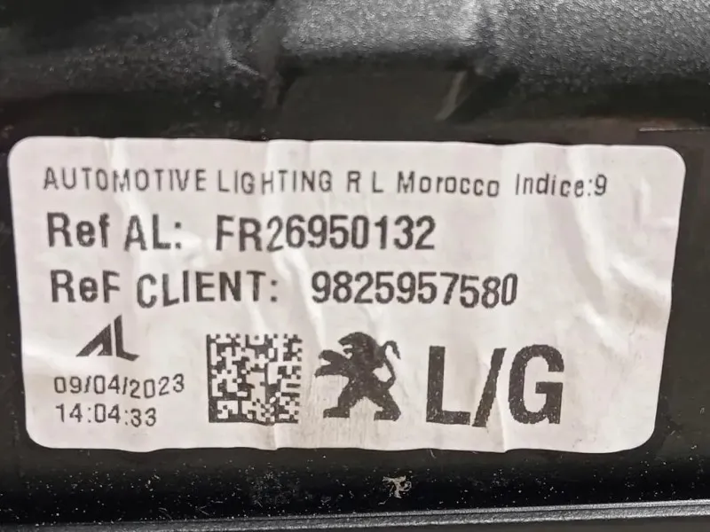 Fanale POST SX 9825957580 Peugeot 2008 II 2020