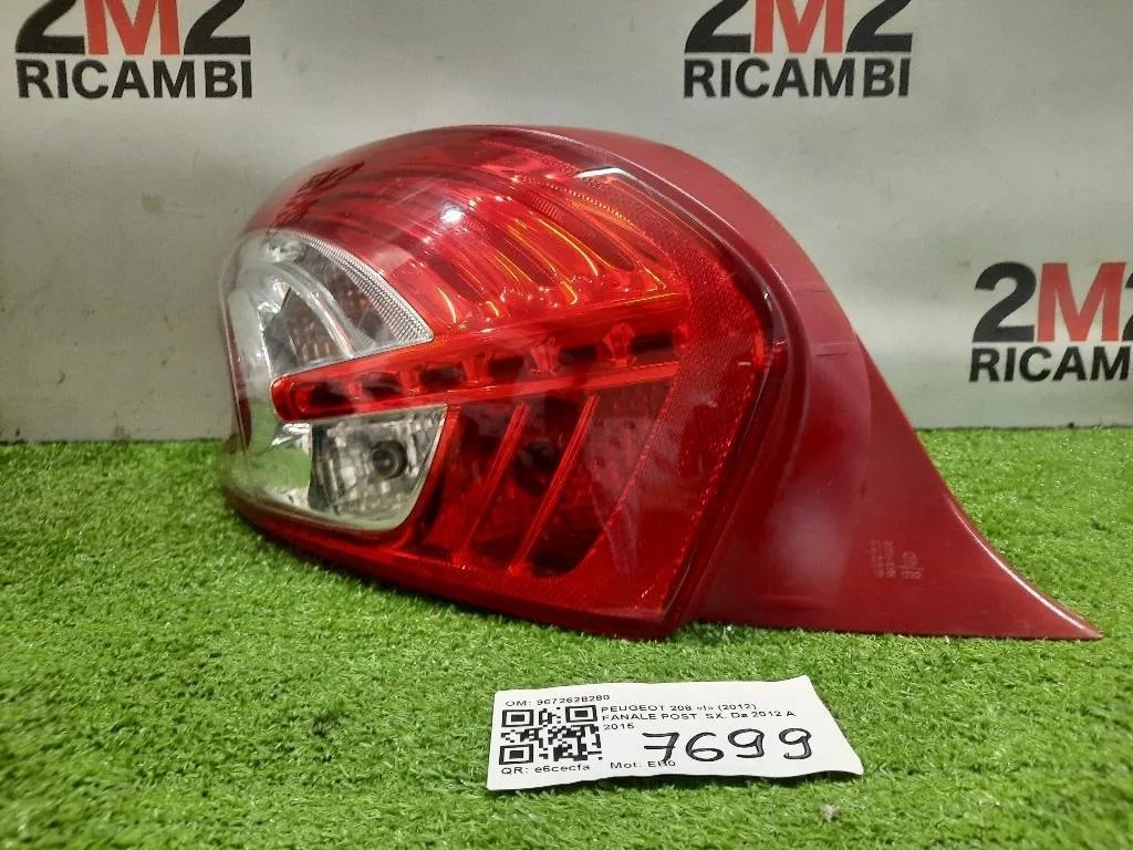 Fanale POST SX 9672628280 Peugeot 208 I 2012
