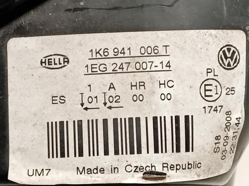 Proiettore ANT DX 1K6 941 006 Volkswagen GOLF V 2004