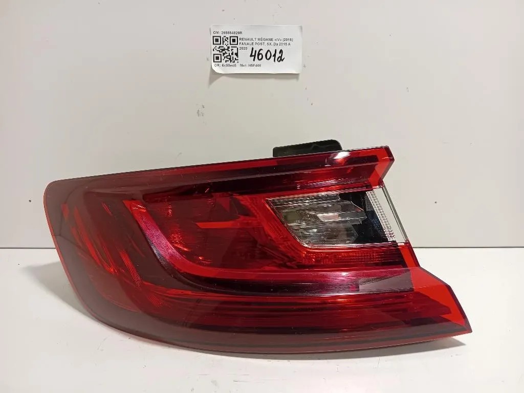 Fanale POST SX 265554829R Renault Mégane IV 2016