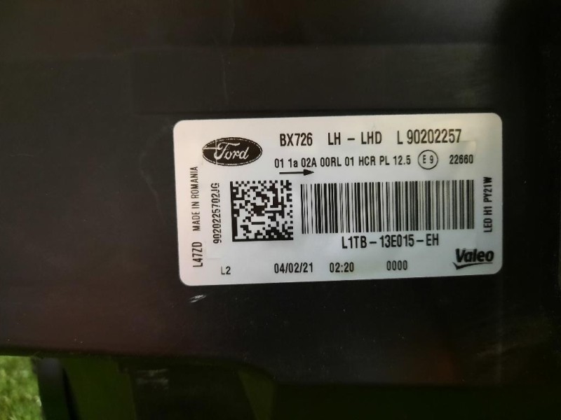 Proiettore ANT SX L1TB13E015EH Ford PUMA II 2019