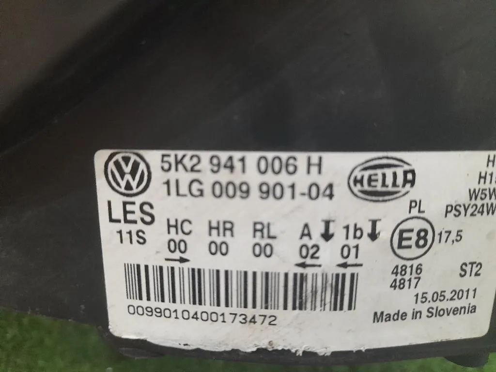 Proiettore ANT DX 5K2941006H Volkswagen GOLF VI 2009