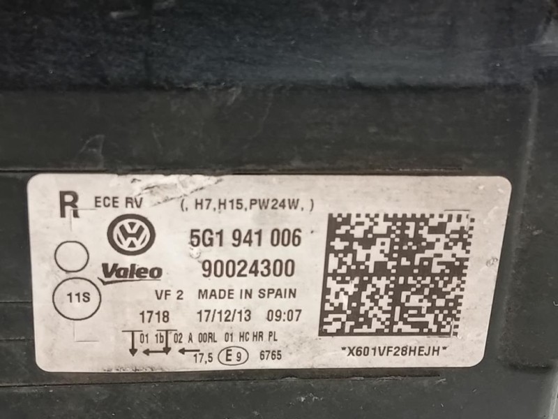 Proiettore ANT DX 5G1 941 006 Volkswagen GOLF VII 2013