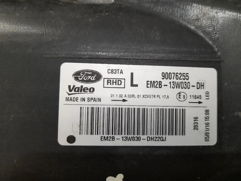 Proiettore ANT SX EM2813W030DH 90076255 Ford S-max II 2015