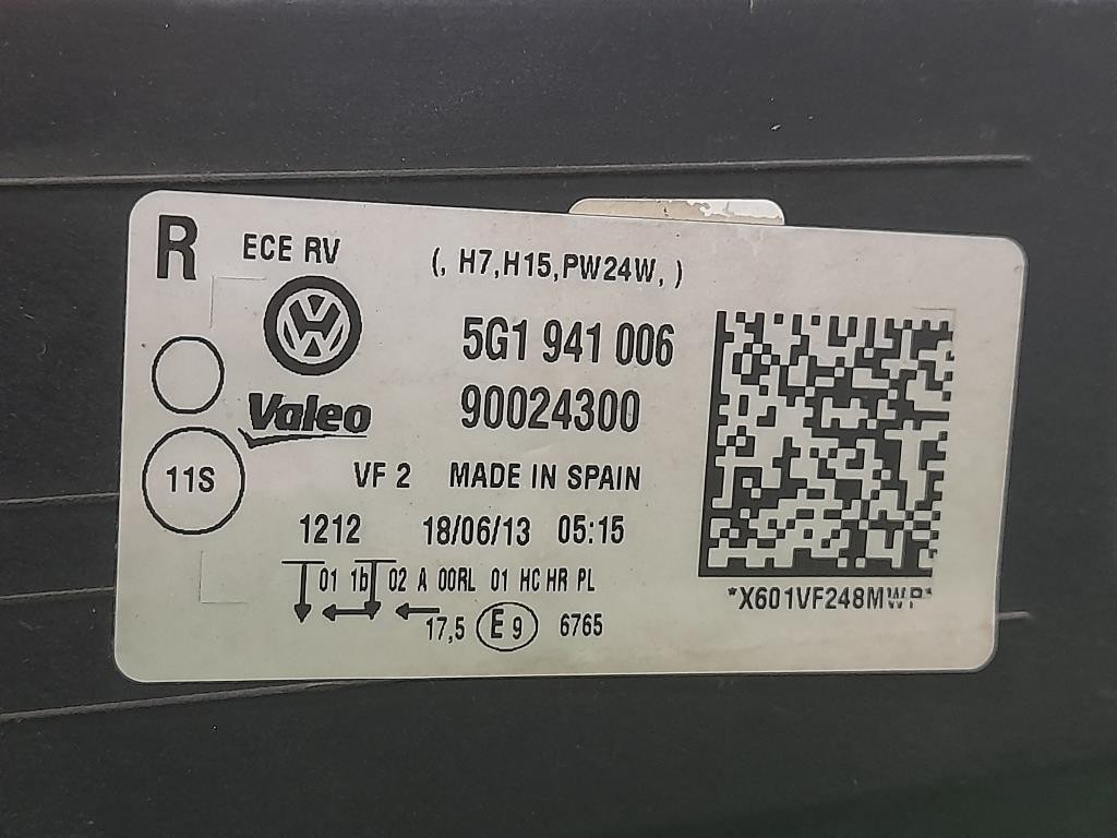 Proiettore ANT DX 5G1941006 Volkswagen GOLF VII 2013