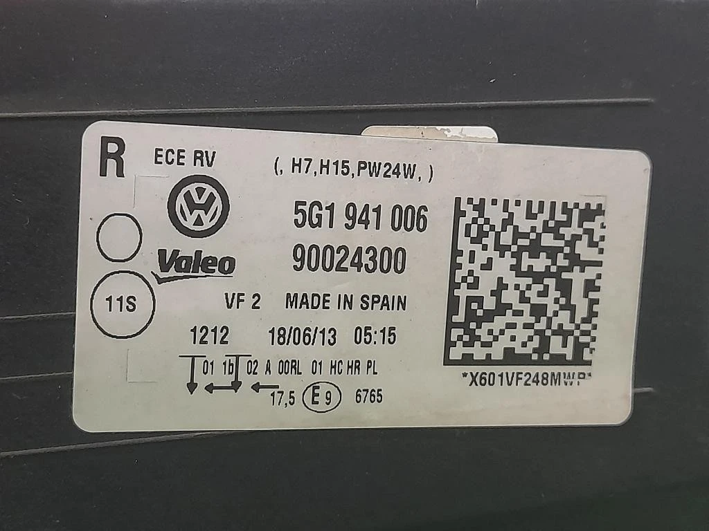 Proiettore ANT DX 5G1941006 Volkswagen GOLF VII 2013