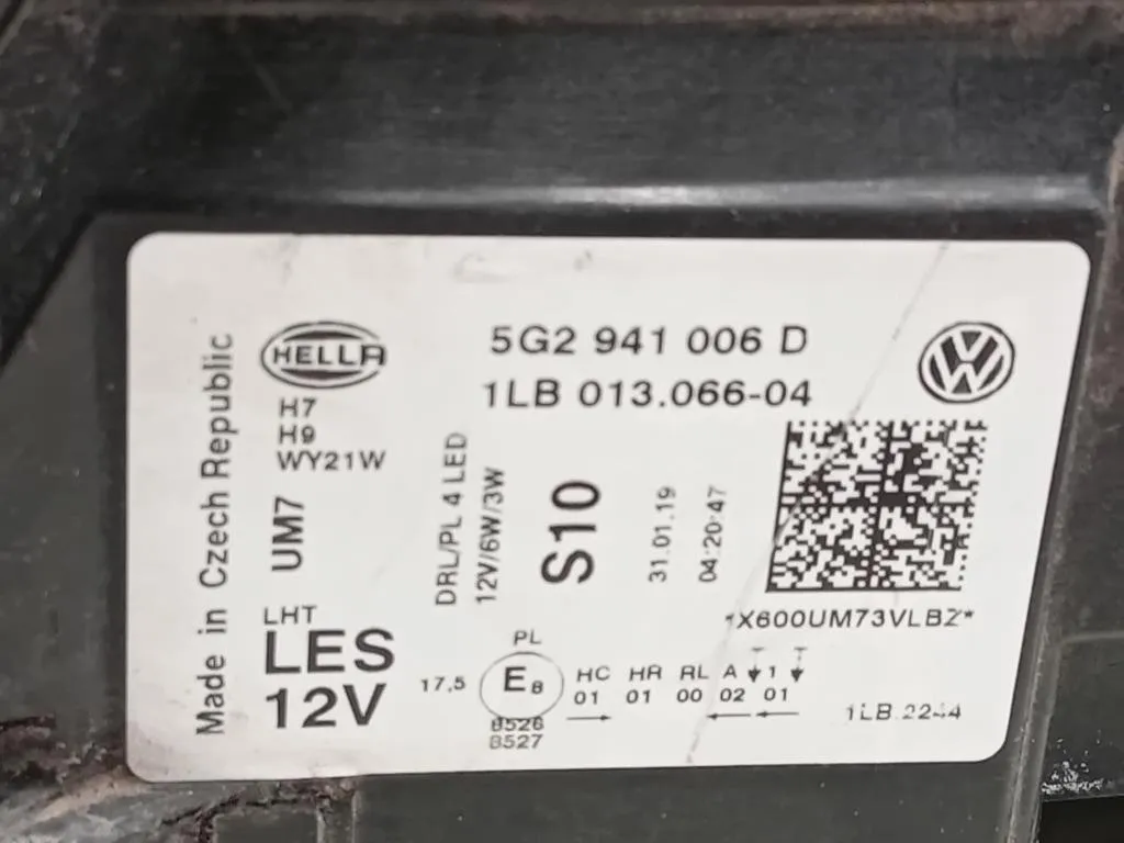 Proiettore ANT DX 5G2 941 006 D Volkswagen GOLF VII 2017