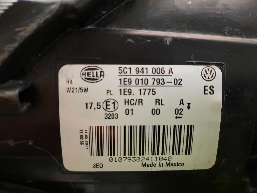 Proiettore ANT DX 5C1941006A Volkswagen NEW Beetle II Cabrio 2011