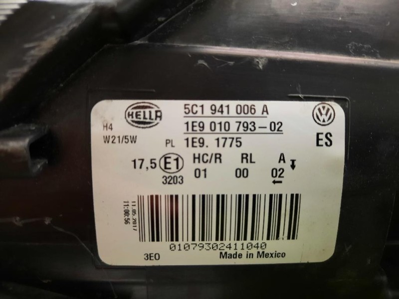 Proiettore ANT DX 5C1941006A Volkswagen NEW Beetle II Cabrio 2011