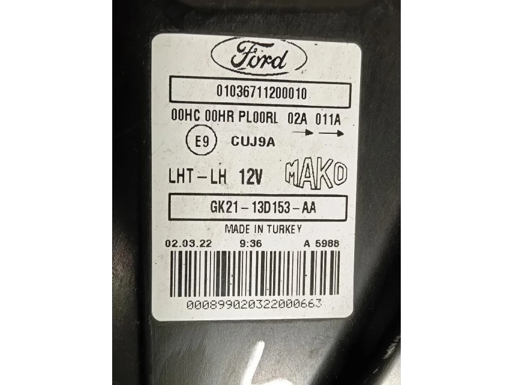 Proiettore ANT SX GK21-13C153-AA Ford Transit Custom I 2013