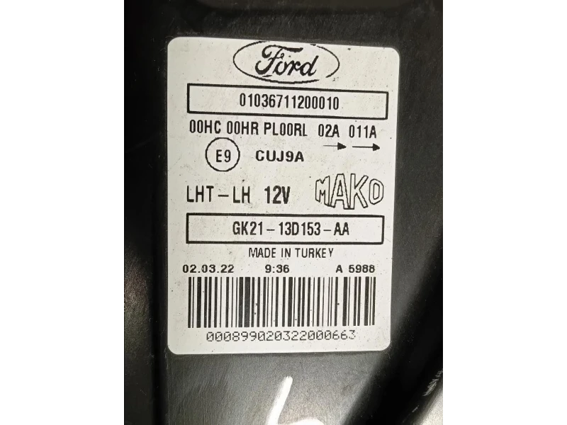 Proiettore ANT SX GK21-13C153-AA Ford Transit Custom I 2013