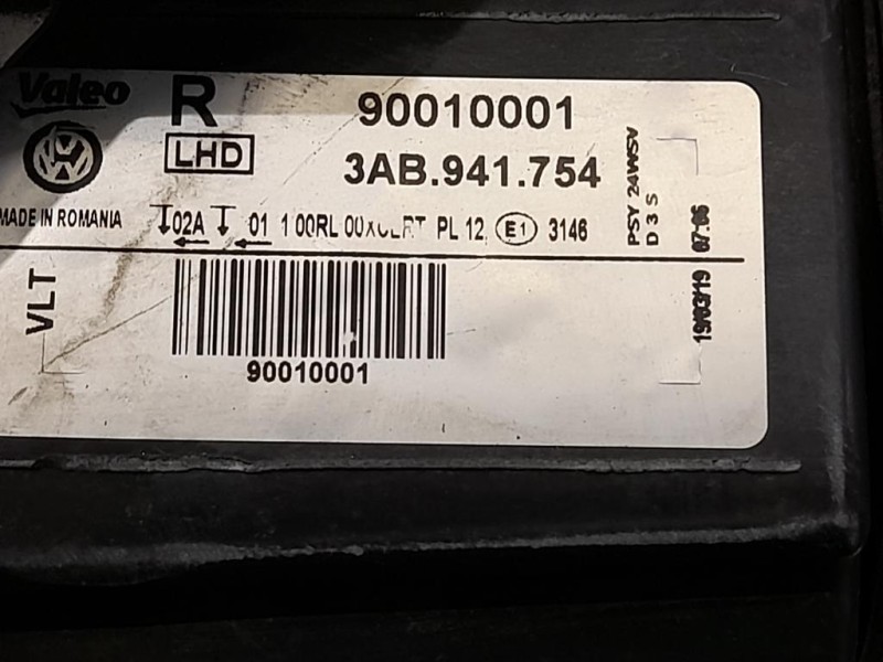 Proiettore ANT DX 90010001 Volkswagen Passat VII 2019